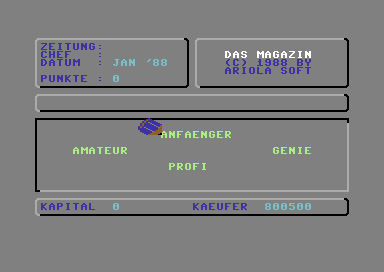 Das Magazin screenshot 3 for Commodore 64